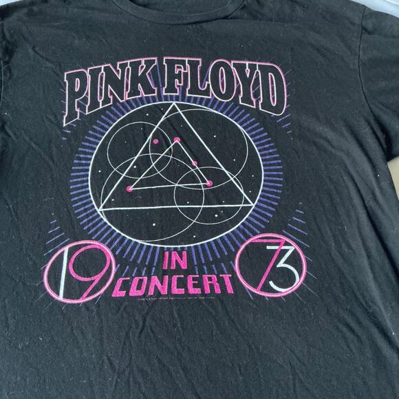 Pink Floyd 1973 Concert Black Short Sleeve T-Shirt Size L - Picture 2 of 9